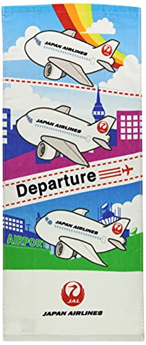 丸眞 フェイスタオル JAL 日本航空 約34×80cm レインボースカイ 0310403300
