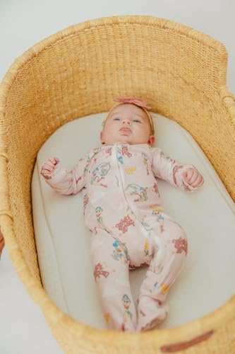 Image of Copper Pearl Baby Zip-Up Footie Pajamas - Soft Stretchy Sleep and Play Footies for Boys and Girls