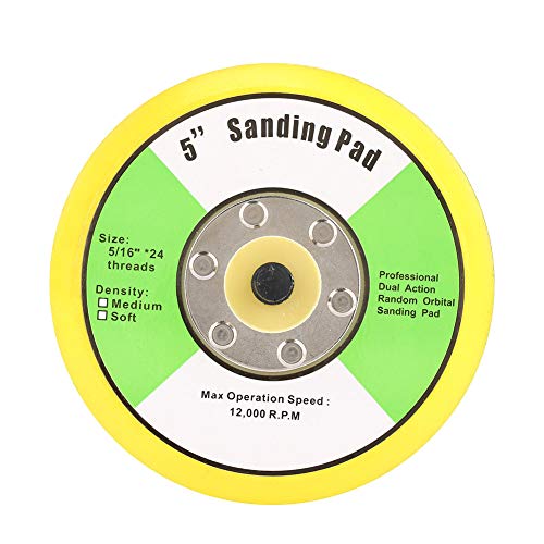 CHEOTIME 100/125mm Flexible Hook and Loop PU Backing Pad Backing Plate Compound Buffing Sponge Pads for Car Buffer Polisher Compounding Foam Polish Pad (5 Inch (135 Pcs))