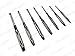 Buyohlic 7 Pcs. Adjustable Hand Reamer Set II Covers 1/4