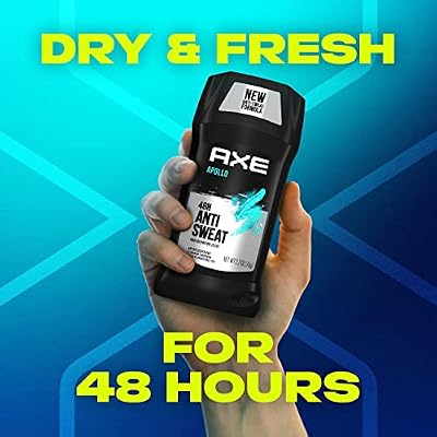 AXE Apollo Antiperspirant Deodorant Stick for Men Sage & Cedarwood 48 Hr Anti Sweat Mens Deodorant & Body Wash Phoenix 4 Count 12h Refreshing Scent Crushed Mint & Rosemary Men's Body Wash