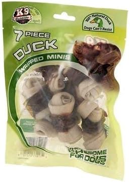 Priority Pet Products K-9 Cookhouse Duck Wrapped Mini Bones - 7 Piece, (170917)