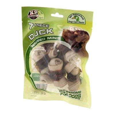 Priority Pet Products K-9 Cookhouse Duck Wrapped Mini Bones - 7 Piece, (170917)