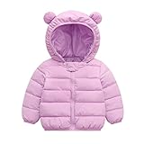 WUSENST Baby Boys Girls Winter Coats Hoods Light Puffer Down Jacket Outwear