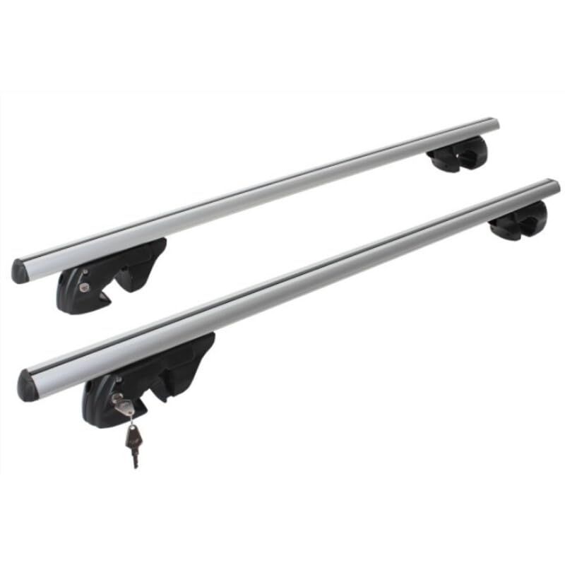 Barres de Toit pour Porsche Cayenne II (05/10-12/17) Menabo Sherman Noir - Menabo