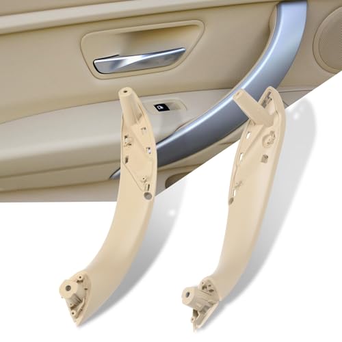 Image of Jaronx Compatible with BMW Door Handle Replacement 3 Series 4 Series, 2PCS Left Front Driver Side &Right Front Passenger Door Pull Handle for BMW 320i,328i,330i,335i F30 /F31 &428i,435i F32 /F36 (Beige)