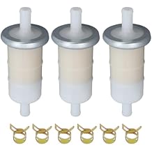 49019-1055 Fuel Filter Fits for Kawasaki Mule 610 600 2510 3010 Motorcycle ATV FD501D FD501V FD590V FD611V FD620D FD661D FD671D FD711D FD750D FD791D FD851D Replaces # 49019-0032 8mm 3PCS