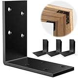 15 soportes de esquina galvanizados en L para postes de madera, soportes de esquina para postes de 2 x 2 pulgadas (15 unidades)