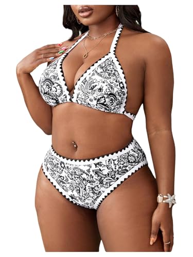 Bikini grande taille imprimé floral pour rayonner sur la plage cet été