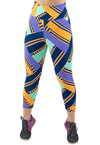 Calça Legging Corsário 4 Estações Estampado Fitness Academia (GG)