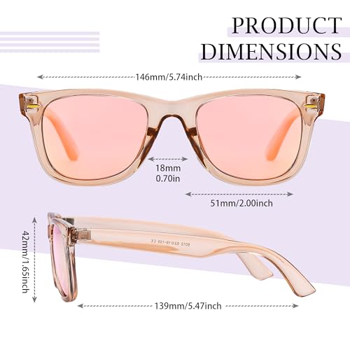 Image of SIPHEW Polarized Sunglasses for Women & Men - UV400 Mirrored Eyewear | Designer Unisex Fashion Sun Glasses w /Medium Fit,Suitable for Any Face Shape,Beach,Everyday Wear