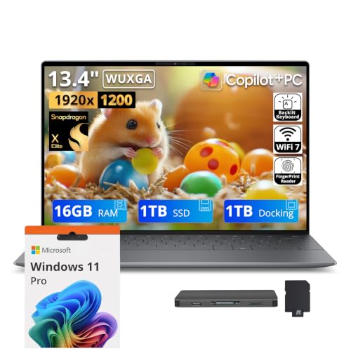 Dell XPS 13 9345 Copilot+ PC �m�[�g�p�\�R�� 34cm FHD+ Snapdragon X Elite�A16GB RAM�A2TB�X�g���[�W(1TB SSD+1TB�h�b�L���O�X�e�[�V����)�AQualcomm Adreno�A�o�b�N��