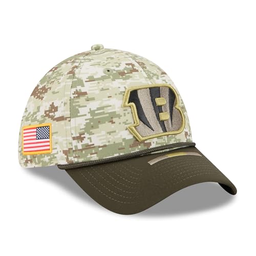New Era Men's Camo Cincinnati Bengals 2025 Salute to Service 39THIRTY Flex Hat