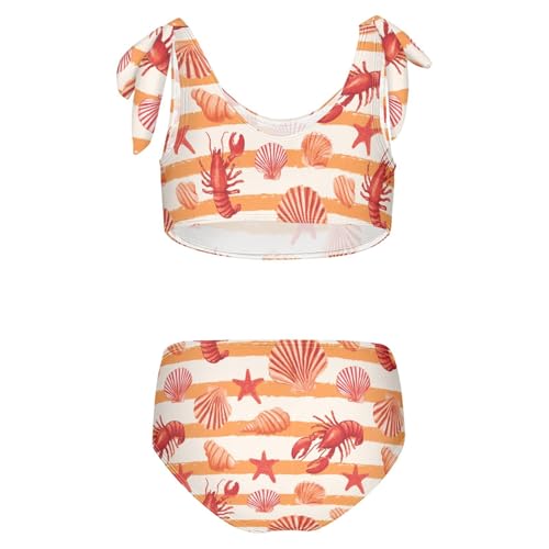 Image of Boccsty Summer Girls Swimsuits Kids Bikini Sets 2 Pcs Bathing Suit for 3T-12T