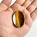 GolbalJew Tigers Eye Thumb Worry Stone for Anxiety Healing Crystals Sets, Hand Carved Crystals and Healing Stones, Meditation Crystal Reiki Natural Relax Palm Stone for Anxiety Therapy Relief