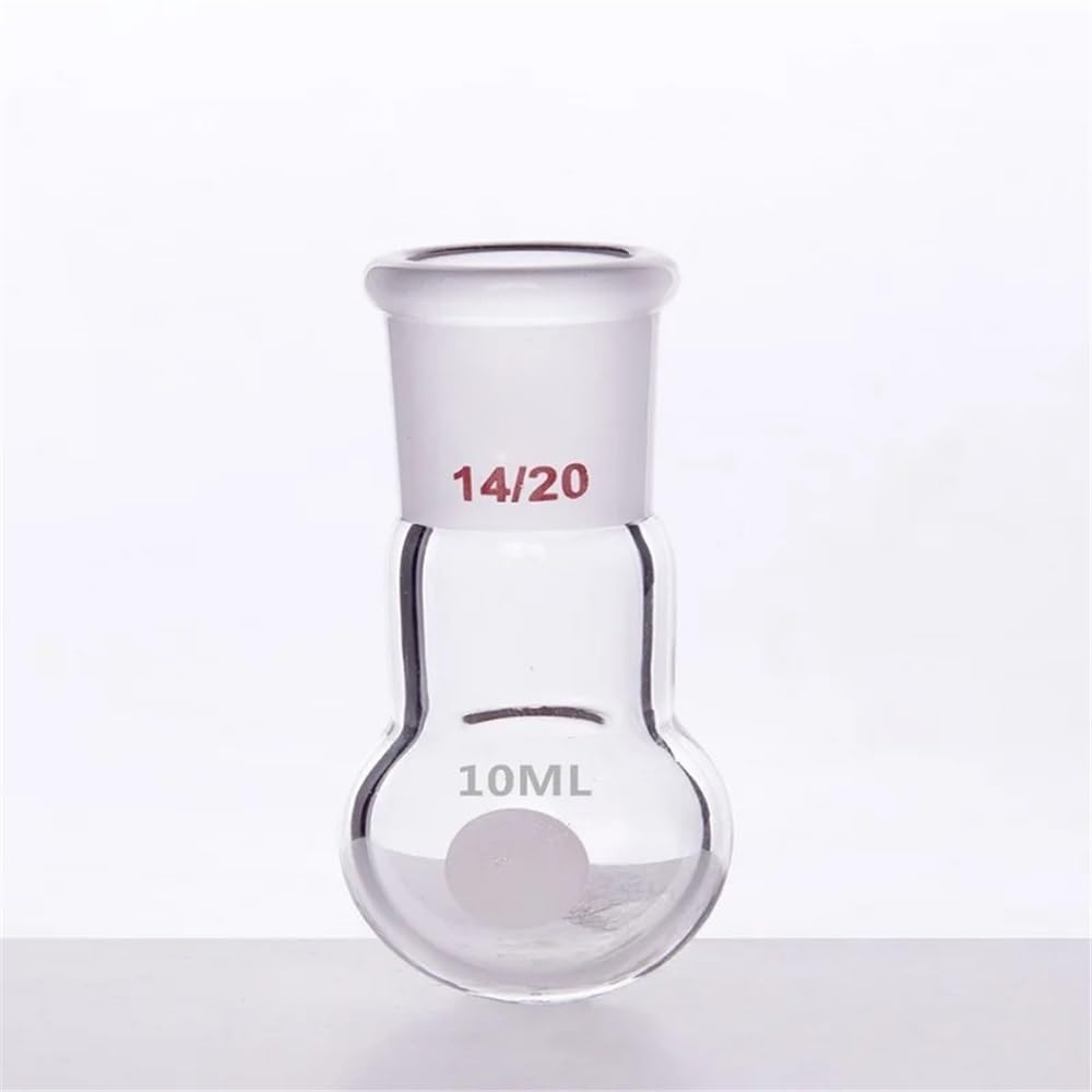 Attrezzature e forniture di laboratorio Bottiglia a sfera con collo singolo e fondo tondo, giunto 14/20, capacità 5 ml-500 ml, pallone in vetro borosilicato F301