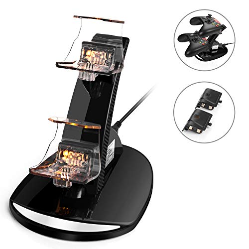 Controller Charger for Xbox One, Dual Charging Station for Xbox One/One S/One X