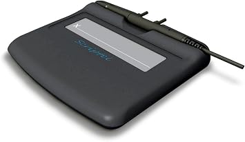 ST1475-6FT 1x5 Proscript Signature Capture Pad - Black, Compact, Windows, Linux - Active Battery-Less Tethered Pen - Writing, Teaching