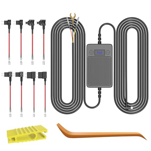 Kit de câbles pour caméra embarquée USB C 12V-30V à 5V 3A avec 8 fusibles de circuit