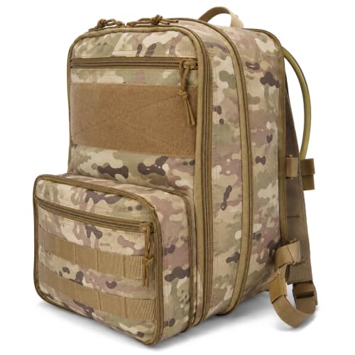 Mochila táctica MOLLE resistente tejida en Oxford 600D