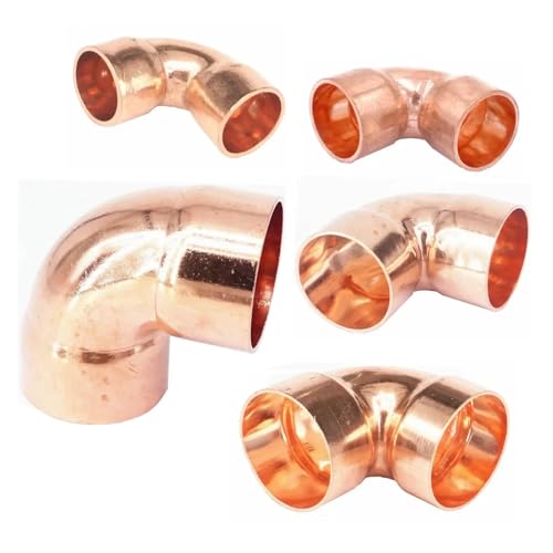 Tuyau d'alimentation en cuivre 14x0,8 mm à angle droit pour climatisation haute sécurité
