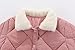 JELEUON Little Girls Boys Fur Trim Winter Warm Button Pocket Down Jacket Coat Windproof Puffer Outerwear 100