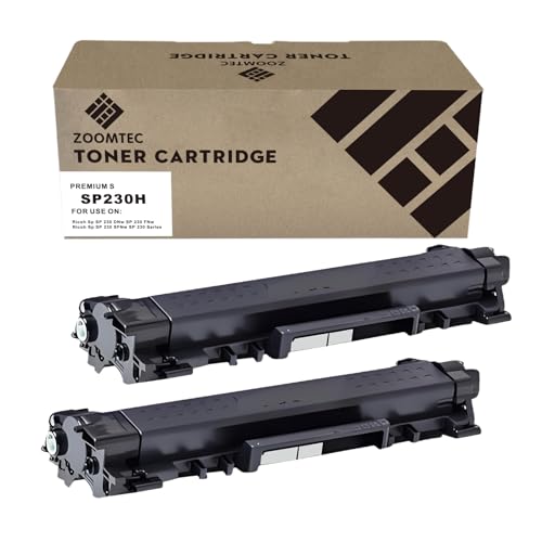 Cartouche SP-230H noire pour résoudre les problèmes d'impression sur Ricoh SP230FNw lot de 2