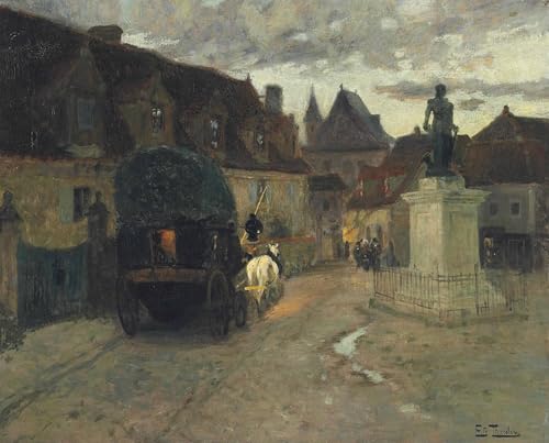 Toile murale Frits Thaulow Place Marbot affiche artistique format 60x90cm pour bureau