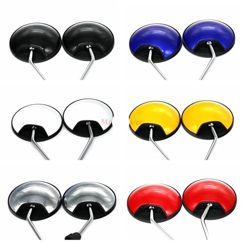 Espejos retrovisores redondos de 8mm para motocicletas universales con giro de 360 grados 4