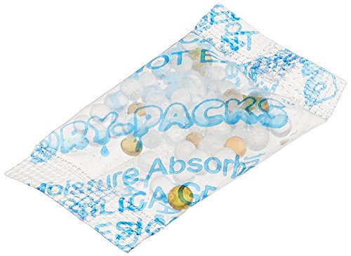 Dry-Packs 50-Pack Indicating Silica Gel Packet Desiccant Dehumidifier, 1/2gm