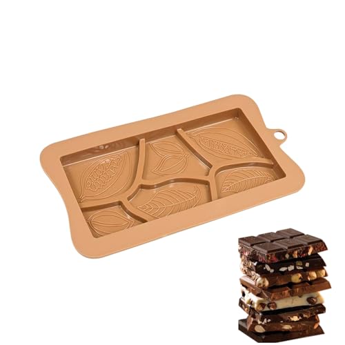 Molde de silicona para chocolate, revestimiento antiadherente flexible para alimentos, molde de silicona para aperitivos, postres, proteínas, hecho en casa, Navidad, jabón, decoración de tartas, para