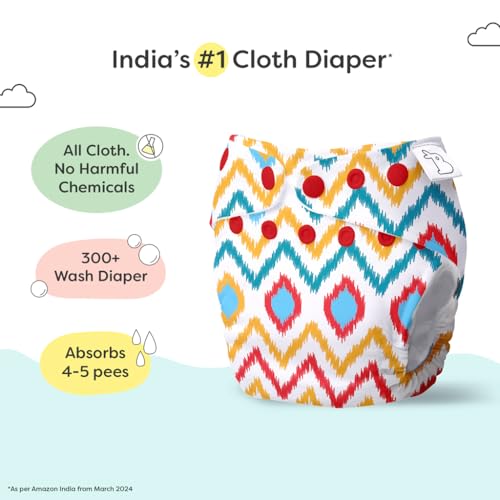 Image of SuperBottoms Reusable and Washable Cloth Diapers for babies - Cloth Diaper Freesize UNO- New Version