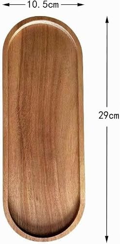 Miniatura 3 de Bandejas De Madera Para Servir, Tablas De Charcutería, Platos Ovalados De Madera, Plato De Servir Queso, Platos A Granel Para Postre, Aperitivos, Pan, Aperitivos De Frutas 29 X 10.5, 2 Unidades