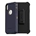 OtterBox DEFENDER SERIES SCREENLESS EDITION Case for iPhone Xs Max - Retail Packaging - DARK LAKE (CHINCHILLA/DRESS BLUES)