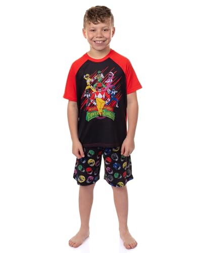 Power Rangers Pajamas Boys Mighty Morphin Kids Short PJ Sleep Set (4/5)