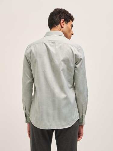 Image of THE BEAR HOUSE Men's Pure Cotton Relaxed Fit Shacket