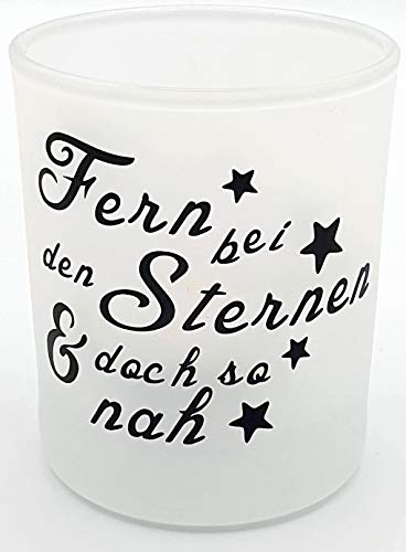 Kilala - Portacandela per condoglianze, con scritta in lingua tedesca