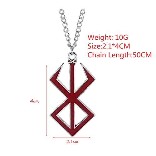 Necklace Brand Of The Sacrifice Logo Blood Red Pendant Necklaces #TOP1