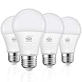 YAOHENG A19 LED Light Bulb, 100 Watt Equivalent LED Bulbs, 2700K Warm White, 1500 Lumens, Standard E26 Base, Non-Dimmable, 15W Super Bright Light Bulbs for Home, Office Lamp, ETL Listed(4-Pack)