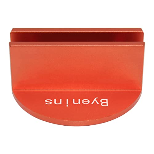 Image of Car Universal Aluminum Grooved Magnetic Jack Pad,Jack Pad Weld Frame Rail Adapter(Orange) with 0.4 inchSlotted Groove,Use for Car SUV Truck Pickup Maintenance,Repair and Tire Replacement