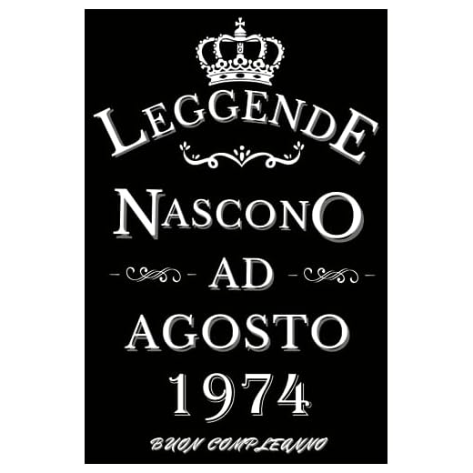 Le leggende nascono ad Agosto 1974: Idea Regalo di compleanno 49 anni per donne e uomini / Quaderno a righe, 100 pagine"