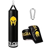 Troia Sport Saco De Pancada Tróia pró 160X100 + Luva, Preto