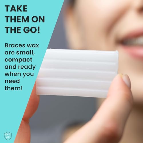 Image of Fresh Knight Braces Wax. Dental Wax for Braces & Aligners - Premium Orthodontic Strips Food Grade - Natural Beeswax Braces Wax