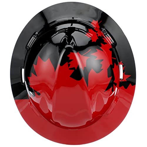 Msa 10082235 Freedom Series V-Gard Full-Brim Hard Hat With Fas-Trac Iii Ratchet Suspension | Polyethylene Shell, Self Adjusting Crown Straps - Standard Size In Canadian Black #TOP1