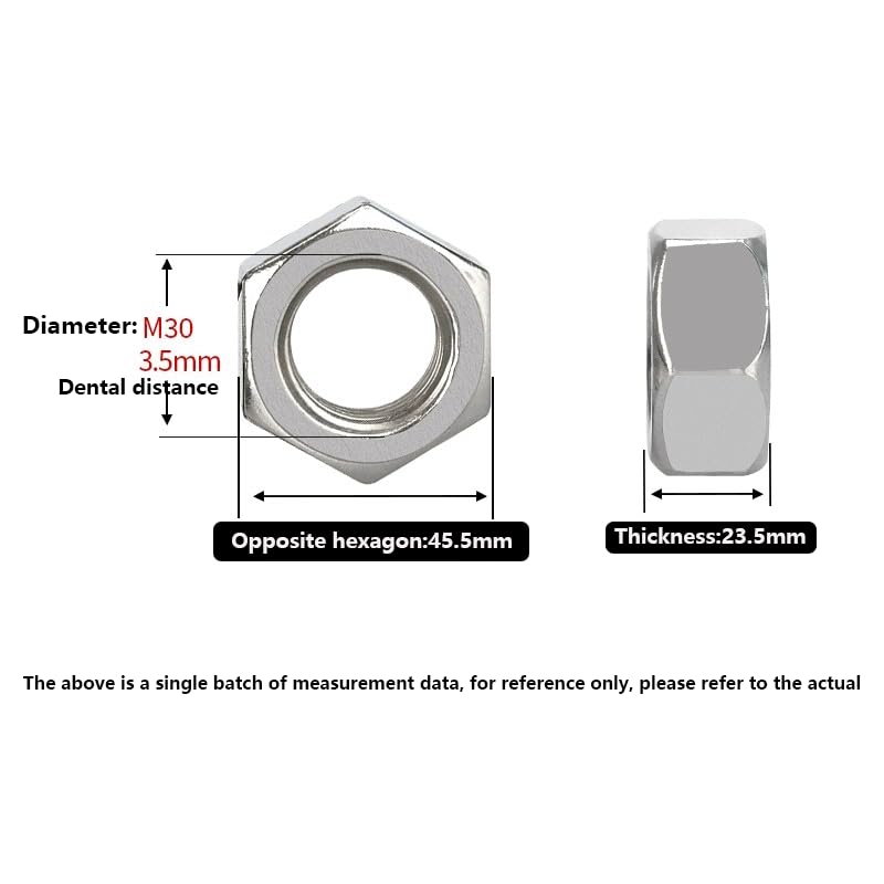 Écrou hexagonal M30-3,5 inox 316 XunLiu la haute précision pour structures durables