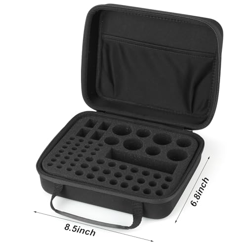 Arkeiliy Battery Organizer, Battery Organizer Storage Case with Tester BT-168, Waterproof Battery Holder Box Holds, Battery Case Organizer 60+ AA AAA C D 9V Batteries (Batteries are Not Included)