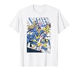 マーベル コミック レトロ クラシック X-Men ピクセル コミックカバー Tシャツ