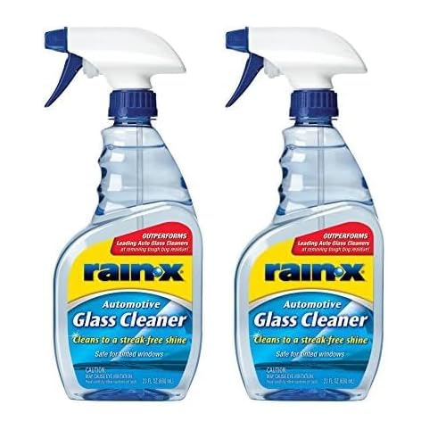 Rain-X 630018 Auto Glass Cleaner, 23 oz. – Cleans Car Windows, Windshields and Other Auto Glass Surfaces for a Clean, Streak-Free Finish (Pack of 2)