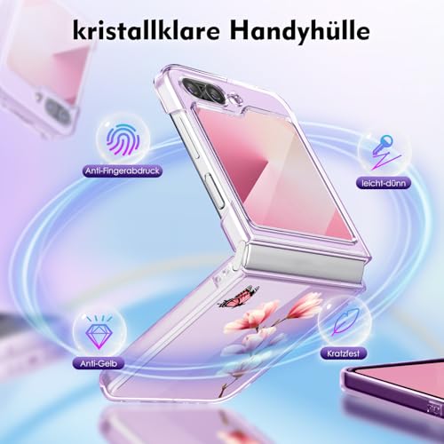 Coque fine Galaxy Z Flip 6 motif fleuri pour préserver son smartphone - 7