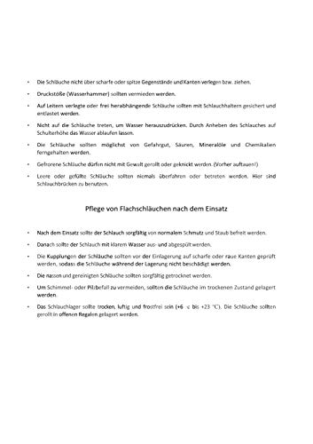 Feuerwehrschlauch Stabilo Sanitaer C-Schlauch mit Storz Kupplung 30m
